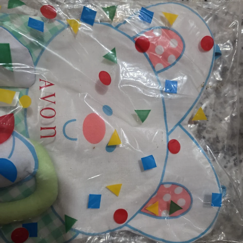 Avon Bunny Baby Bib - Colorful Design
